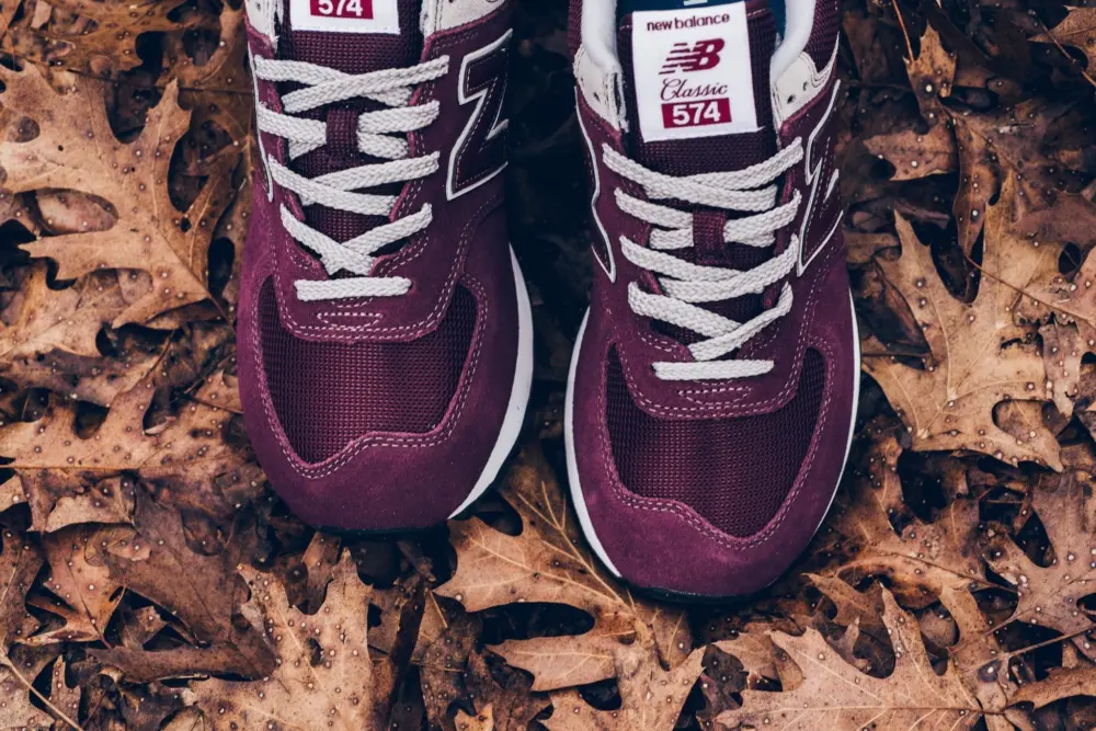 Giày New Balance 574 'Burgundy' WL574ER - Ảnh 6