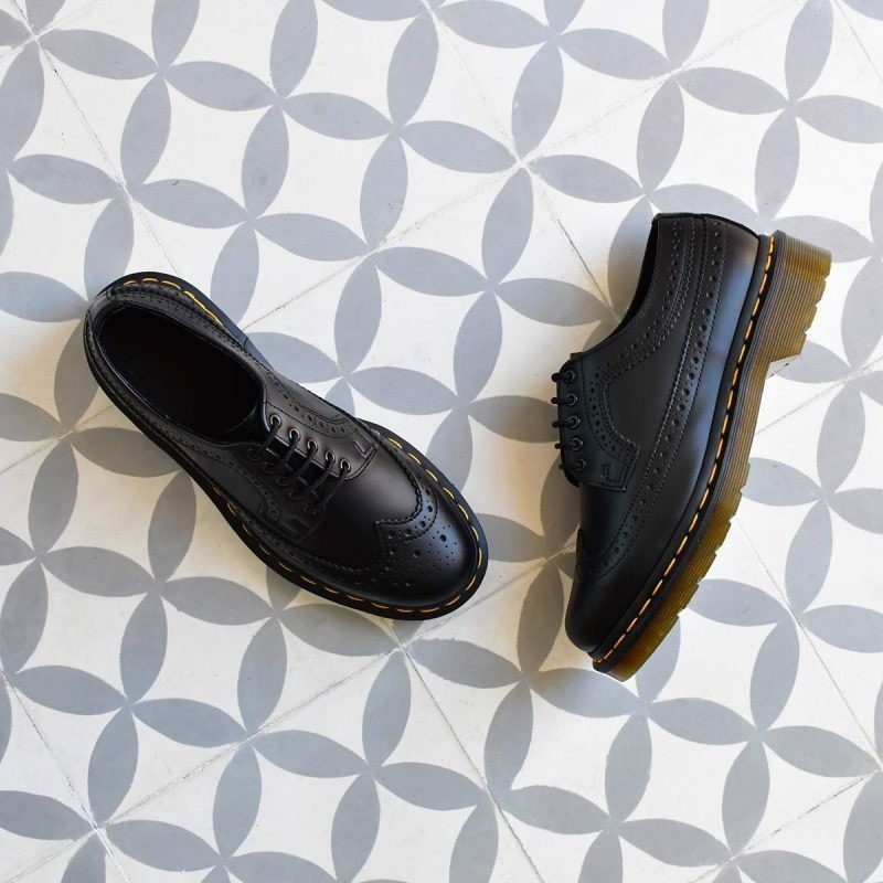 Giày Dr. Martens 3989 Yellow Stich Brogue 'Black' 22210001 - Ảnh 3