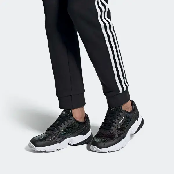 Alternative view of Giày Adidas Wmns Falcon 'Core Black Mystery Ruby' EF5517