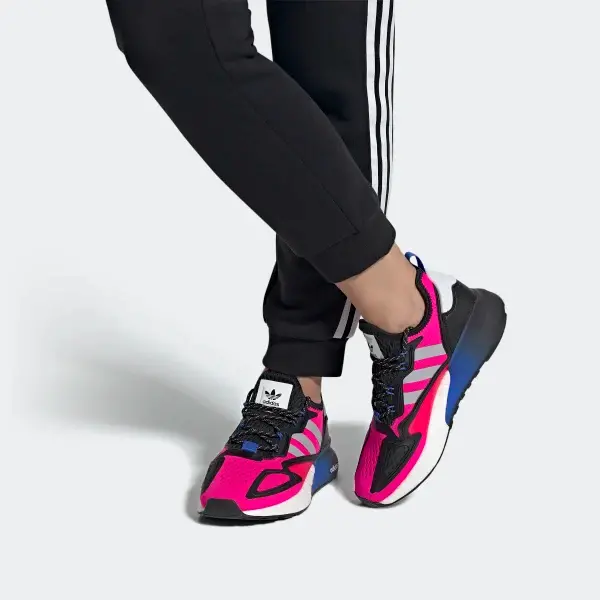 Alternative view of Giày Adidas ZX 2K Boost 'Shock Pink Black' FY2011
