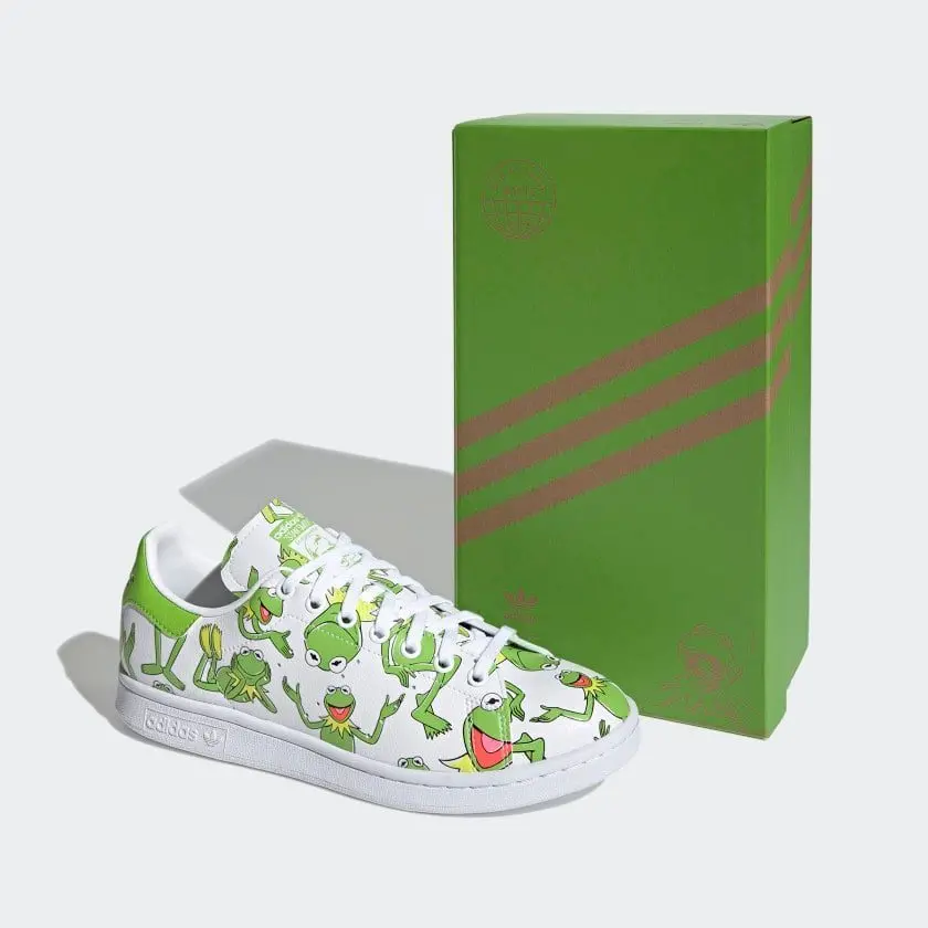 Giày Adidas The Muppets x Stan Smith 'Kermit The Frog Allover Print' FZ2707 - Ảnh 7