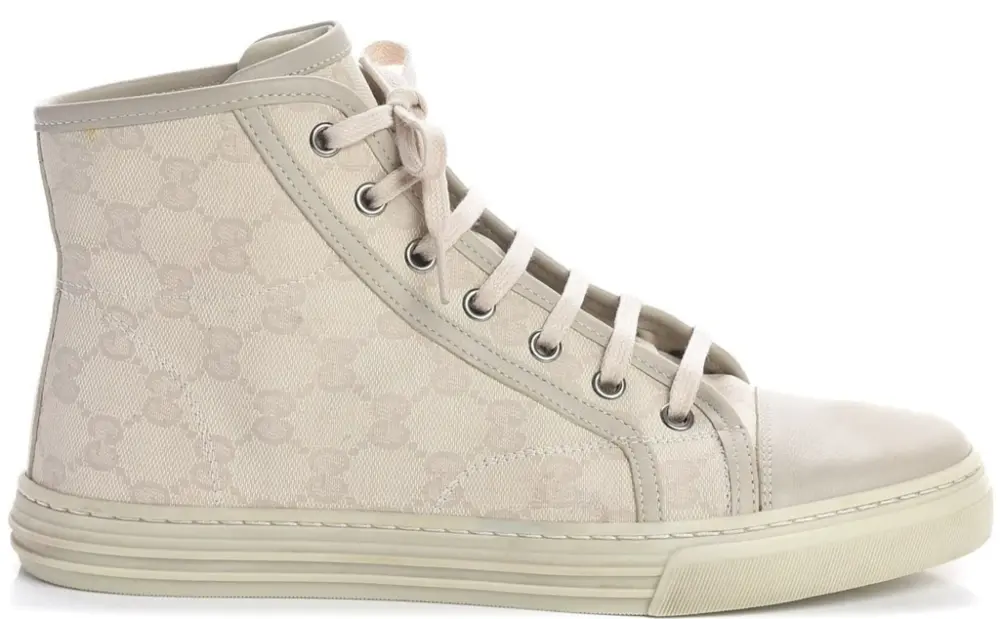 Giày Gucci Wmns GG High 'Logo Print - White' 426186-FV590-9073