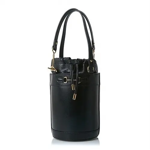 Túi Gucci Black Horsebit Bucket Bag 20FW 602118 1DBYG 1000 - Ảnh 3
