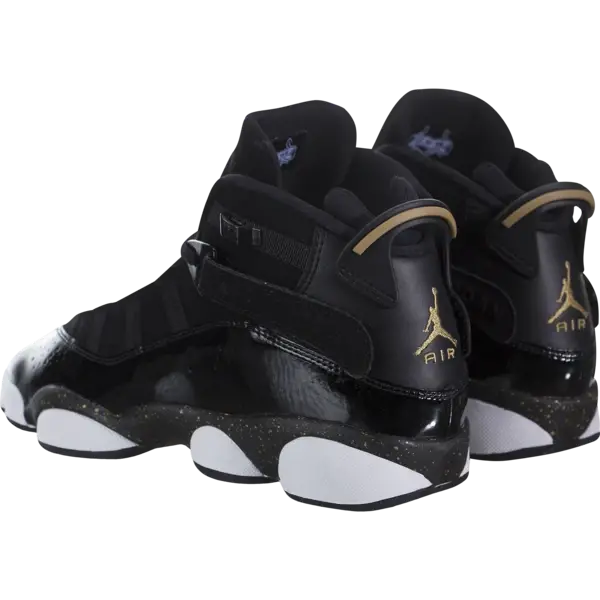 Giày Nike Jordan 6 Rings GS 'Black Metallic Gold' 323419-007 - Ảnh 4
