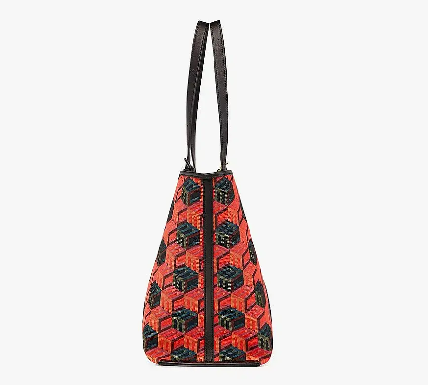 Alternative view of Túi MCM Shopper in Cubic Monogram Jacquard MWPCSCK01MT001