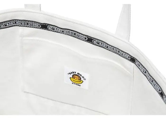 Alternative view of BAPE Shoulder Eco Tote 16OZ Canvas White