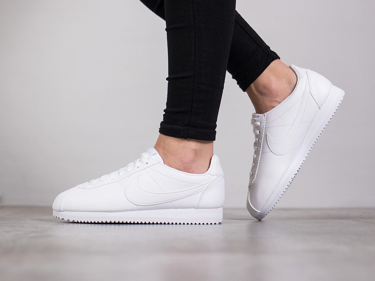 Giày Nike Wmns Classic Cortez Leather 'White' 807471-102 - Ảnh 4