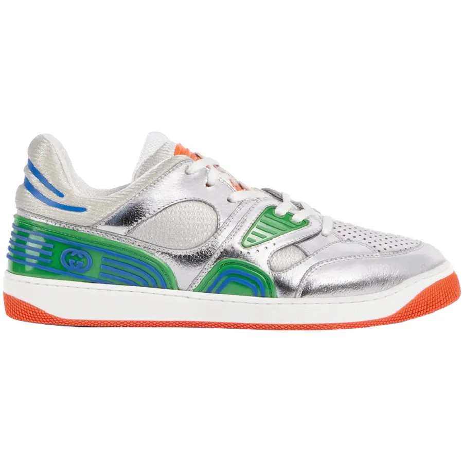 Giày Gucci Basket Sneaker 'Silver Lamé' 722429-AAA9I-8141