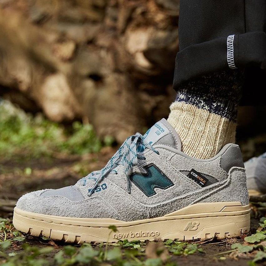 Giày New Balance 550 x Size Cordura Pack 'Grey Cream' BB550SS1 - Ảnh 3