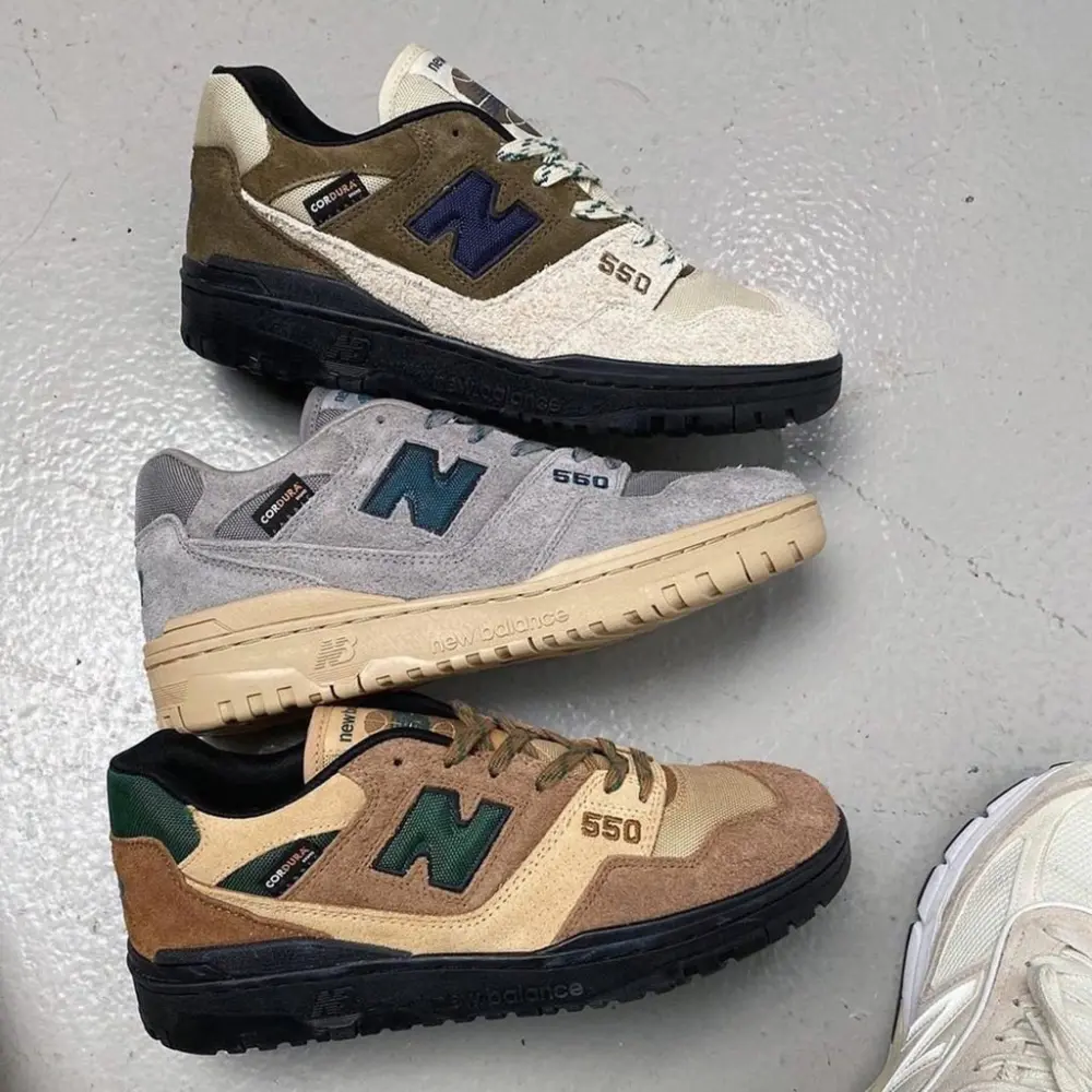 Giày New Balance 550 x Size 'Brown Green' BB550SZ1 - Ảnh 5