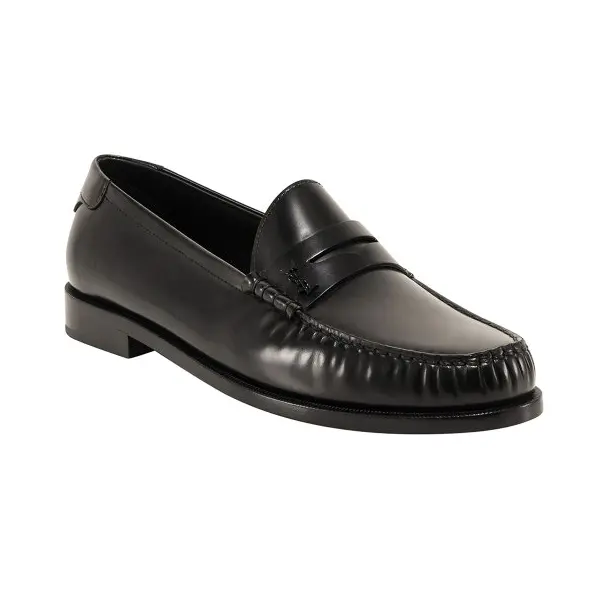 Giày Saint Laurent Logo Plaque Loafer 6304741VUVV1000 - Ảnh 3