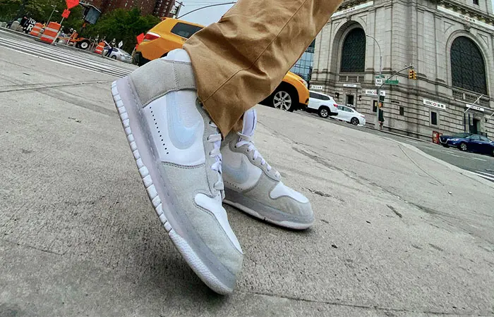 Giày Nike Slam Jam x Dunk High 'White Platinum' DA1639-100 - Ảnh 3