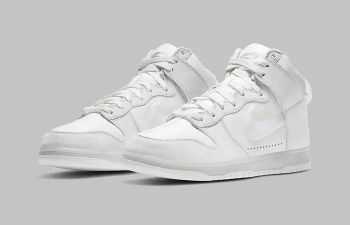 Giày Nike Slam Jam x Dunk High 'White Platinum' DA1639-100 - Ảnh 4