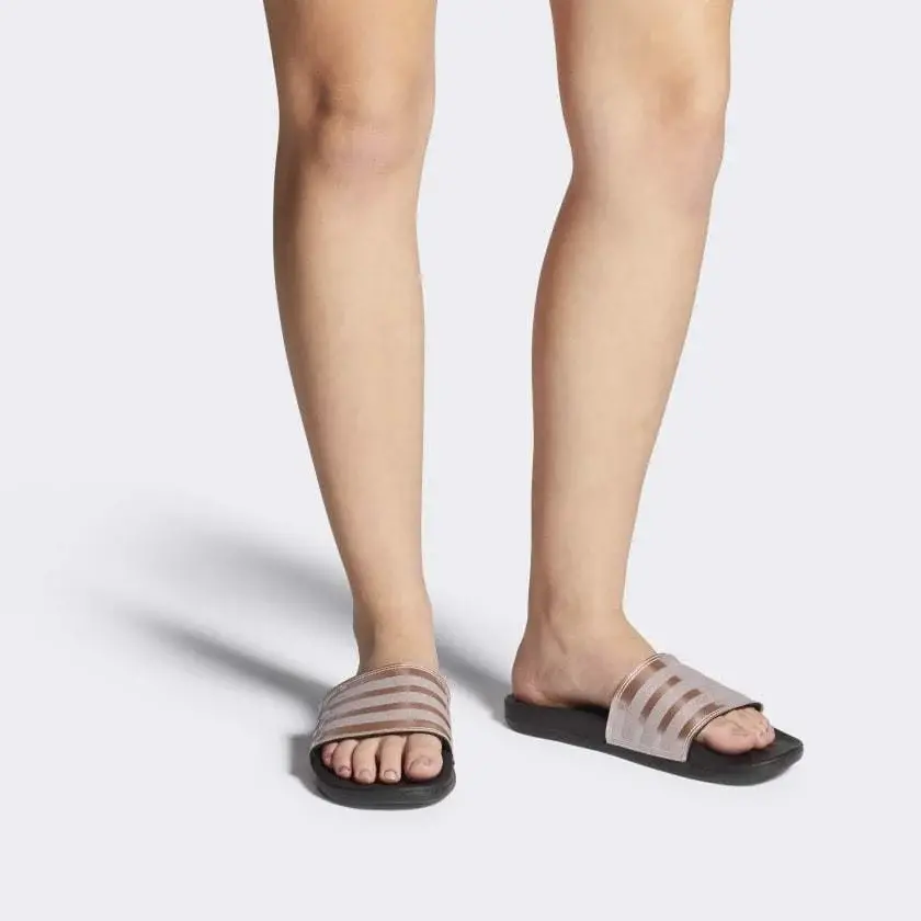 Dép Adilette Comfort Slides Rose Gold B75679 - Ảnh 5