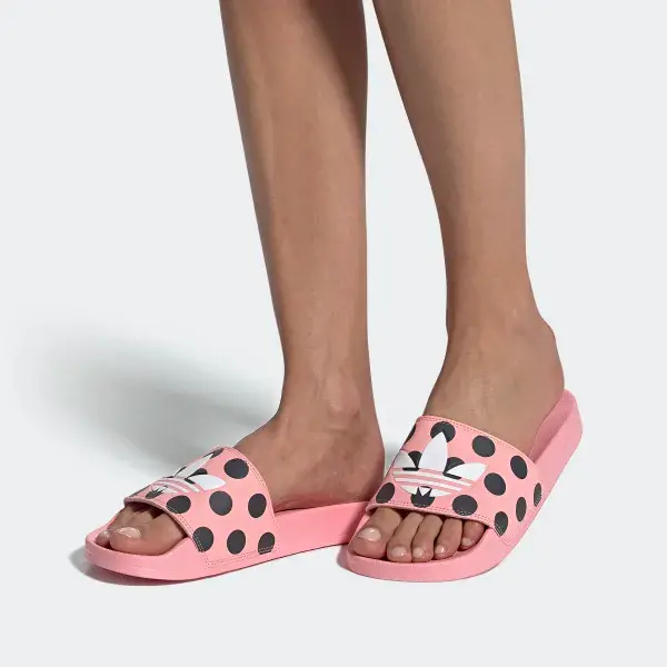 Dép Adidas Wmns Adilette Lite Slides 'Trefoil Logo - Polka Dot Pink' FU9149 - Ảnh 6