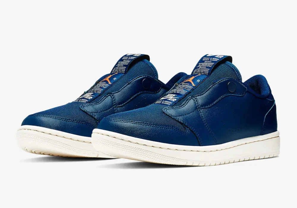 Alternative view of Giày Nike Wmns Air Jordan 1 Low Slip 'Blue Void' AV3918-408