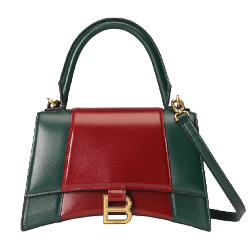 Túi Gucci The Hacker Project Small Hourglass Green And Red Leather 681697-1D6WT-3343