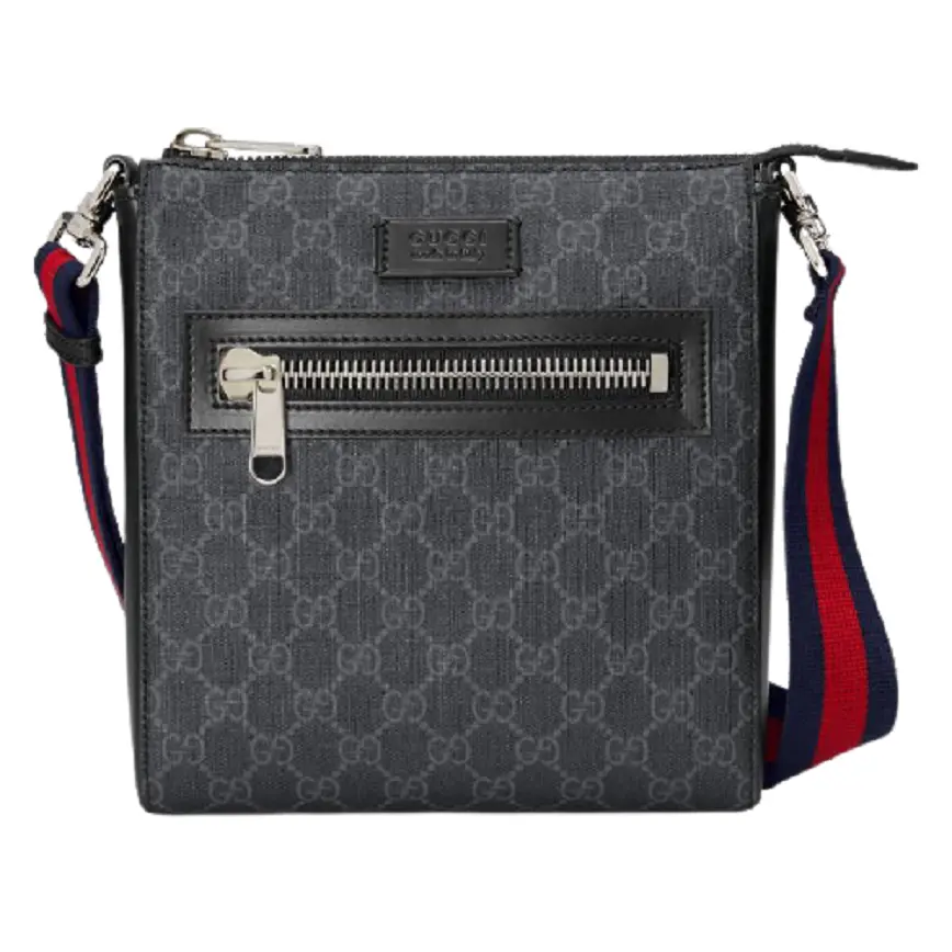 Túi Gucci GG Supreme Black Small Messenger Bag 523599 K5RLN 1095