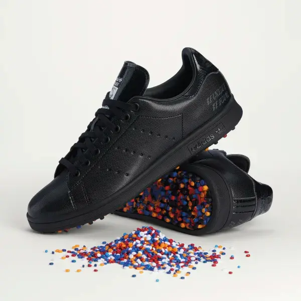 Giày Adidas Stan Smith Primegreen LE Spikeless Golf 'Triple Black' GZ6482 - Ảnh 6
