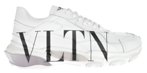 Giày Valentino Bounce Calfskin Sneaker White Black 2020 UY2S0B21RKWA01