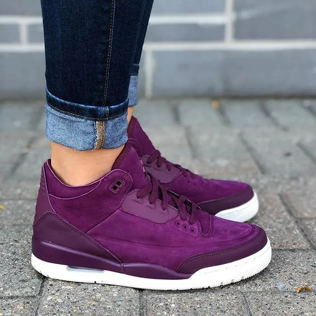 Giày Nike Wmns Air Jordan 3 Retro 'Bordeaux' AH7859-600 - Ảnh 2