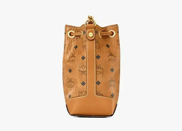 Túi MCM Soft Berlin Drawstring Bag Visetos 'Cognac' MWDAABF03CO001 - Ảnh 4