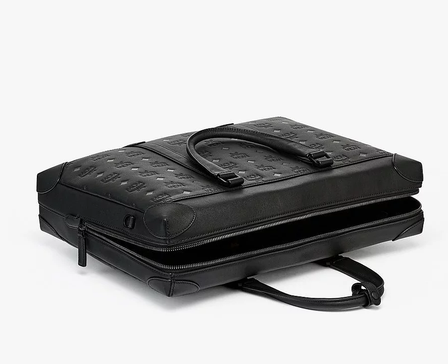 Túi MCM Soft Berlin Tote in Monogram Leather MMTCSBF01BK001 - Ảnh 5