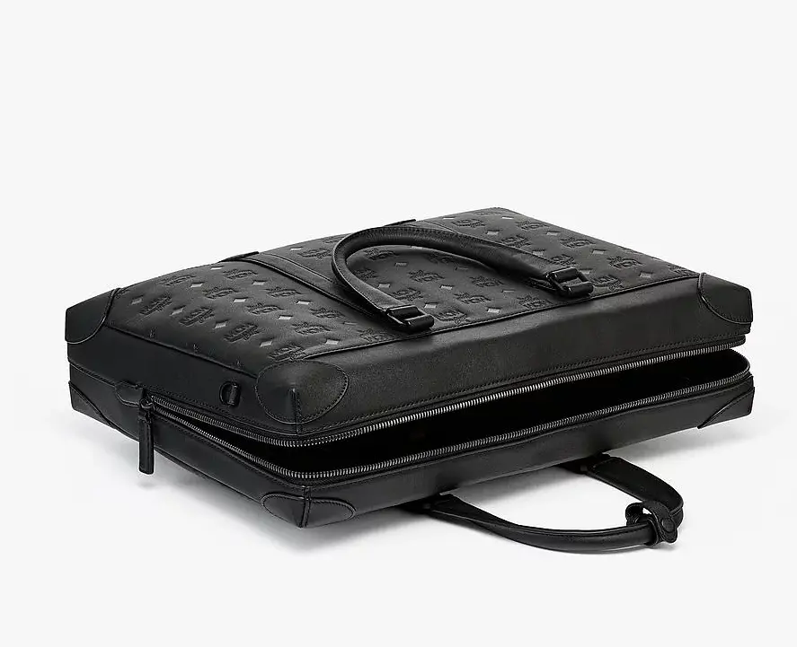 Túi MCM Soft Berlin Tote in Monogram Leather MMTCSBF01BK001 - Ảnh 5