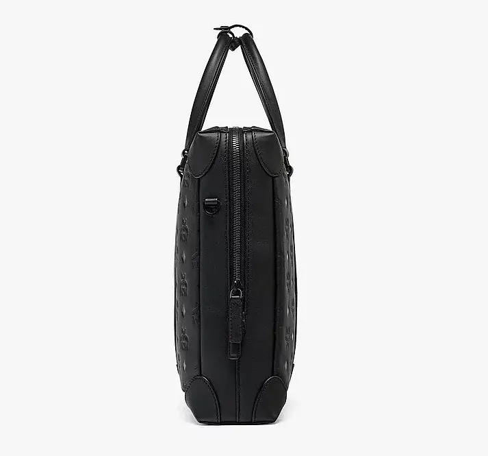 Túi MCM Soft Berlin Tote in Monogram Leather MMTCSBF01BK001 - Ảnh 4