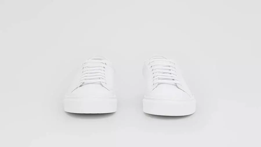 Giày Burberry Bio-based Sole Leather Optic White 80311701 - Ảnh 4