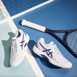 Alternative view of Giày Asics Gel Resolution 8 GS 'Soft Sky Dive Blue' 1044A018-407