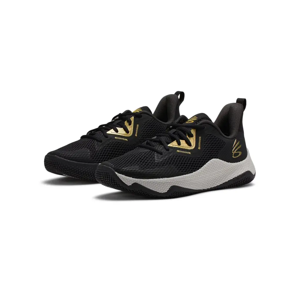 Giày Under Armour Curry HOVR Splash 3 AP UA Black Gold 3026275-001 - Ảnh 7