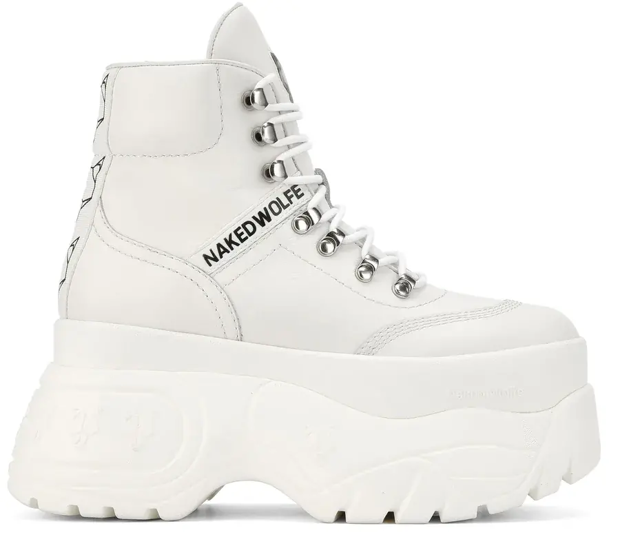 Giày Naked Wolfe SPIKE LEATHER 'WHITE'