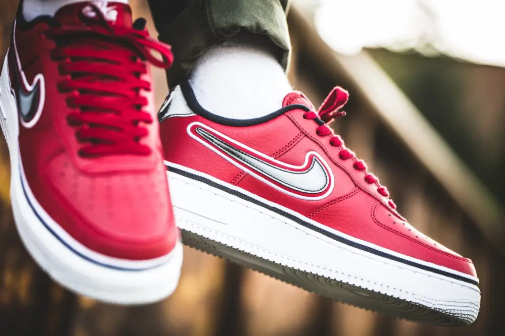 Nike Air Force 1 '07 LV8 Sport NBA 'Gym Red' AJ7748-600 - Ảnh 5