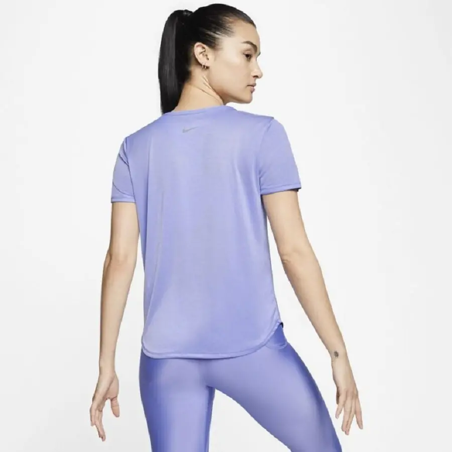 Alternative view of Áo Nike Womens Short Sleeve Running Top Light Thistle CJ1971-569