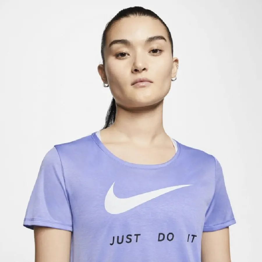 Áo Nike Womens Short Sleeve Running Top Light Thistle CJ1971-569 - Ảnh 4