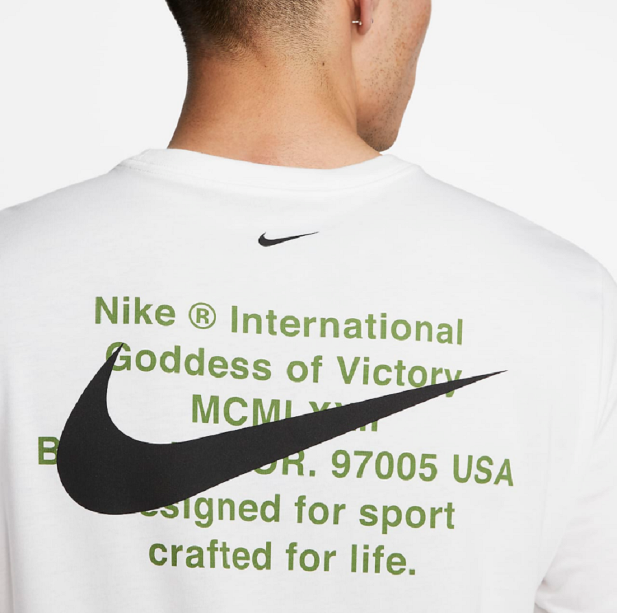 Áo Nike Double Swoosh Longsleeve White - Ảnh 3