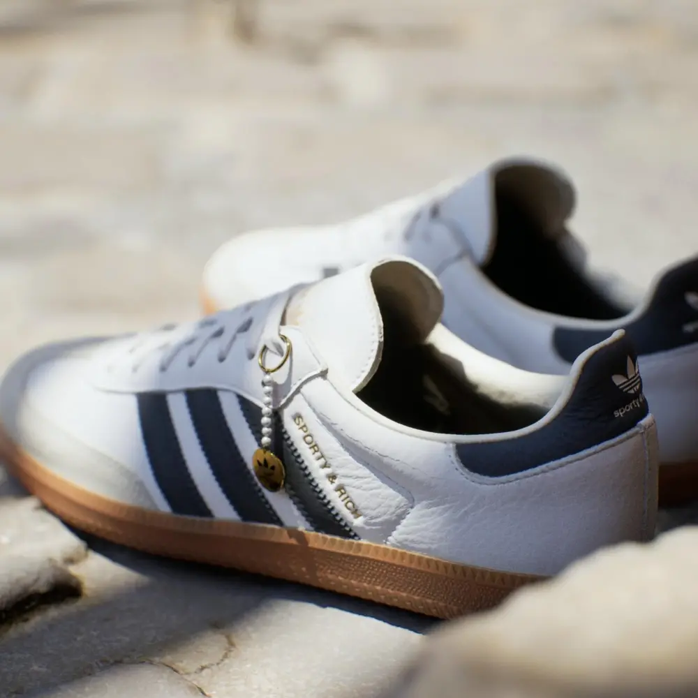 Giày Adidas Samba OG Sporty & Rich 'White Black' HP3354 - Ảnh 5