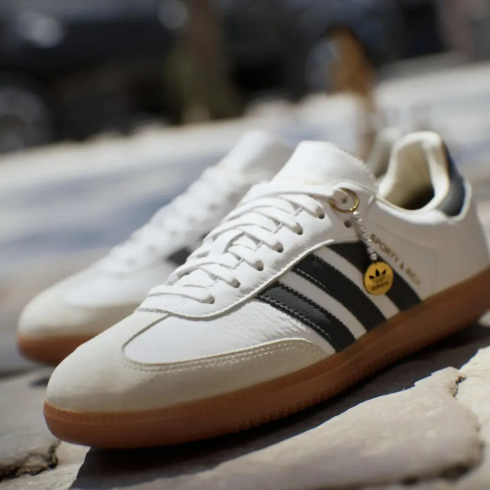 Giày Adidas Samba OG Sporty & Rich 'White Black' HP3354 - Ảnh 4