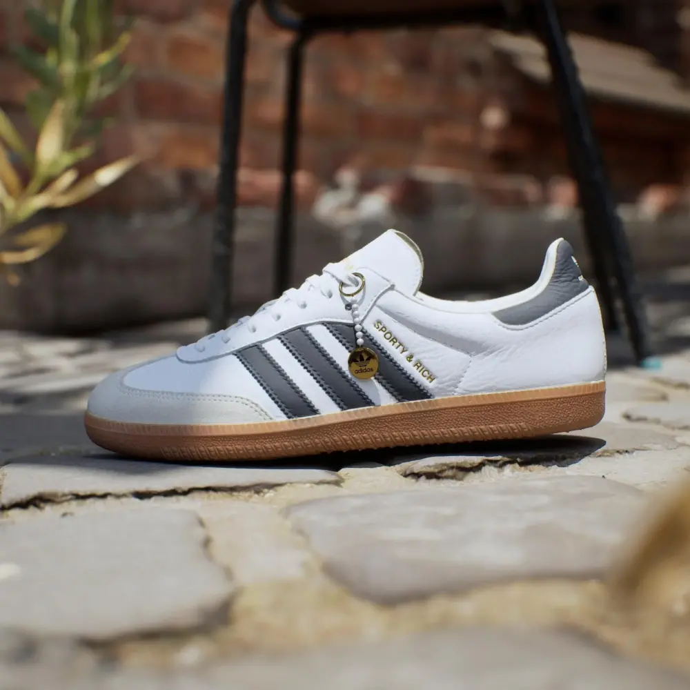 Giày Adidas Samba OG Sporty & Rich 'White Black' HP3354 - Ảnh 3