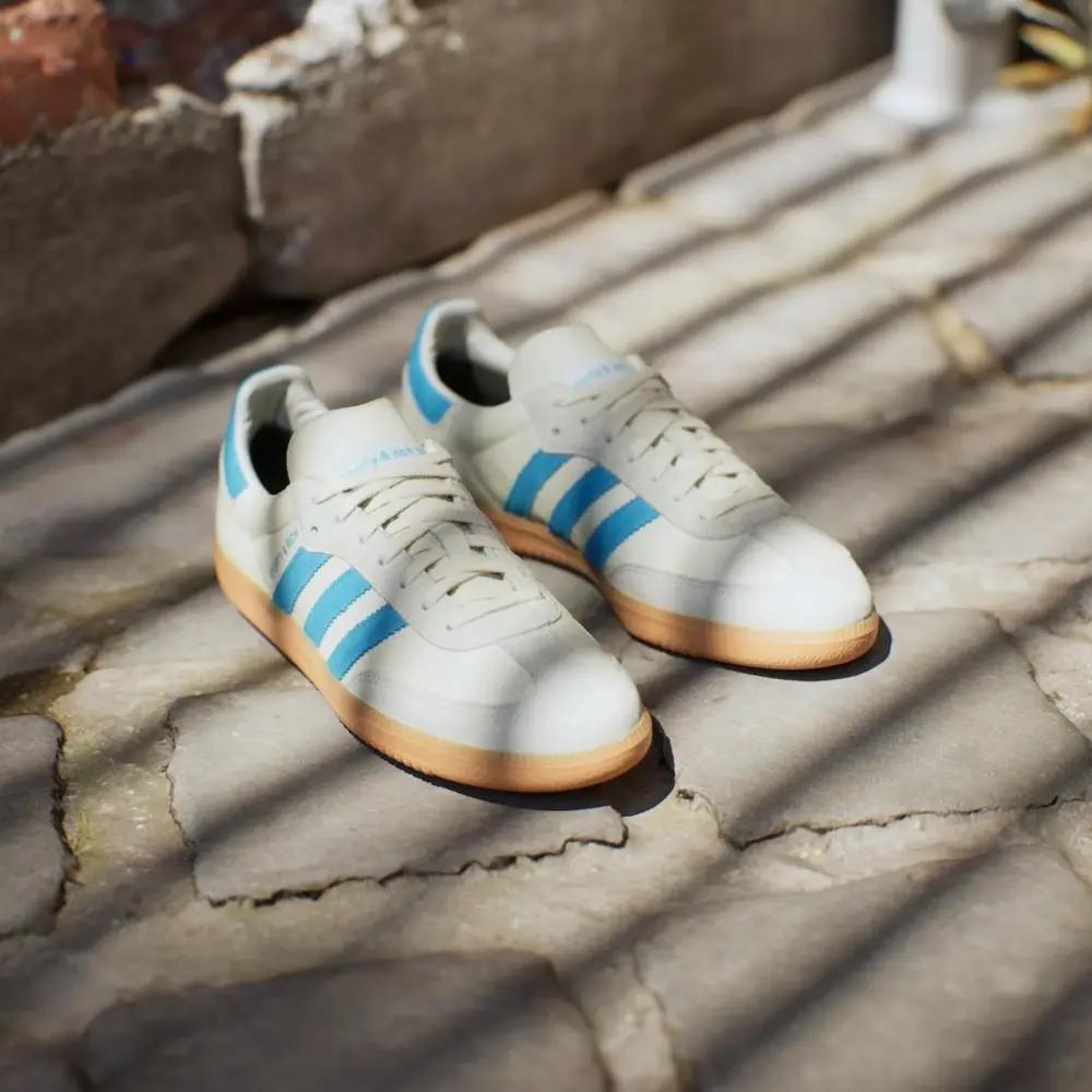 Giày Adidas Sporty & Rich x Samba OG 'Cream Blue' IE7096 - Ảnh 5