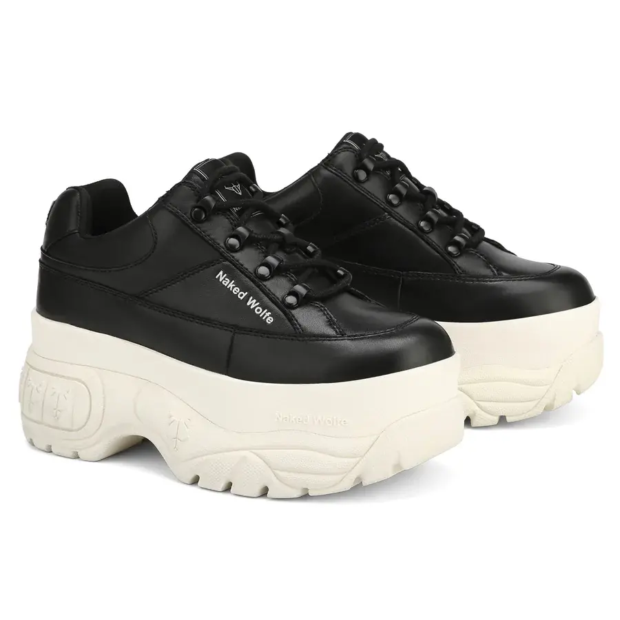 Alternative view of Giày Naked Wolfe SPORTY LEATHER 'BLACK/WHITE'