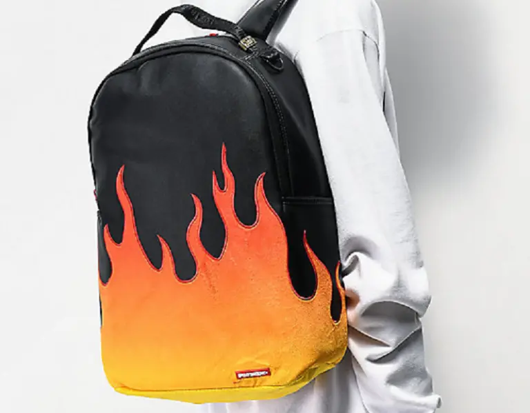 Alternative view of Balo Sprayground Cream Flame Backpack