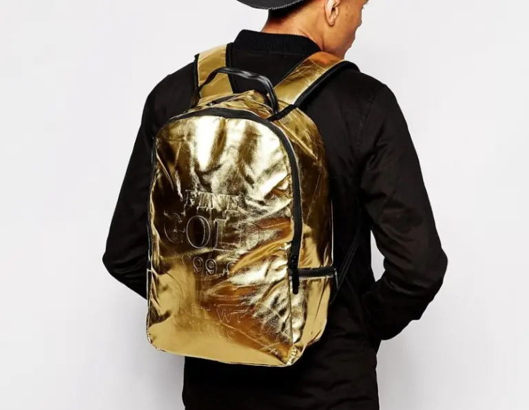 Balo Sprayground Fine 'Gold' Backpack - Ảnh 3