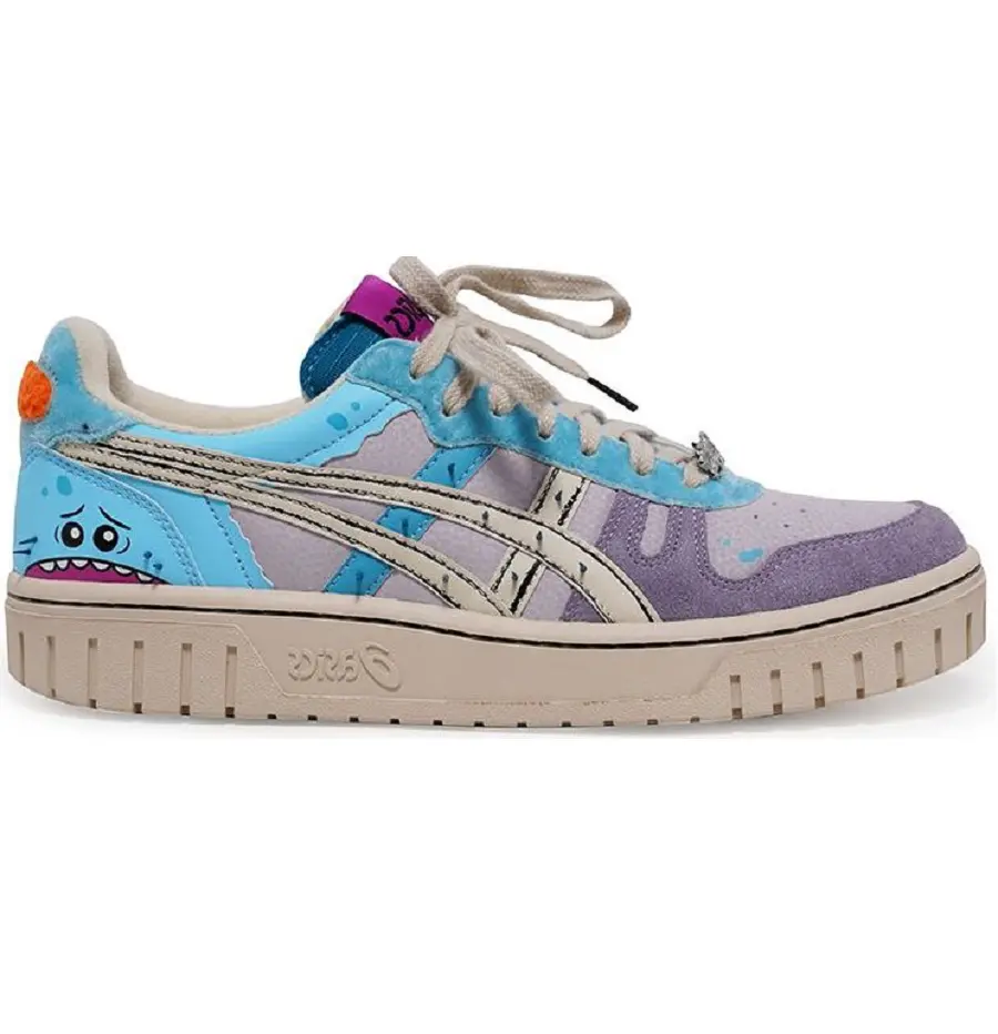 Giày Rick and Morty x Asics Court-MZ 'Blue Purple' 1203A197-250