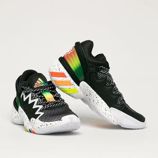 Giày Adidas D.O.N. Issue #2 Big Kids 'Black Multi' FZ1423 - Ảnh 3