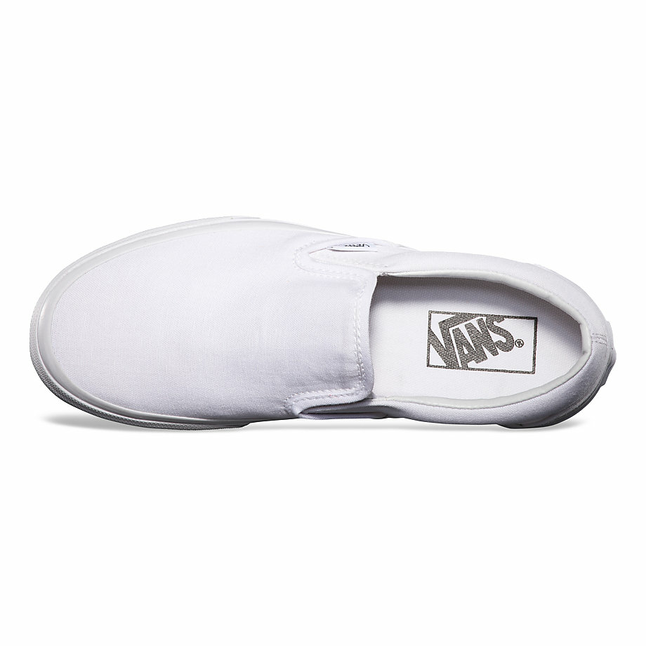 Giày Vans Classic Slip-On 'White Canvas' VN000EYEW00 - Ảnh 7