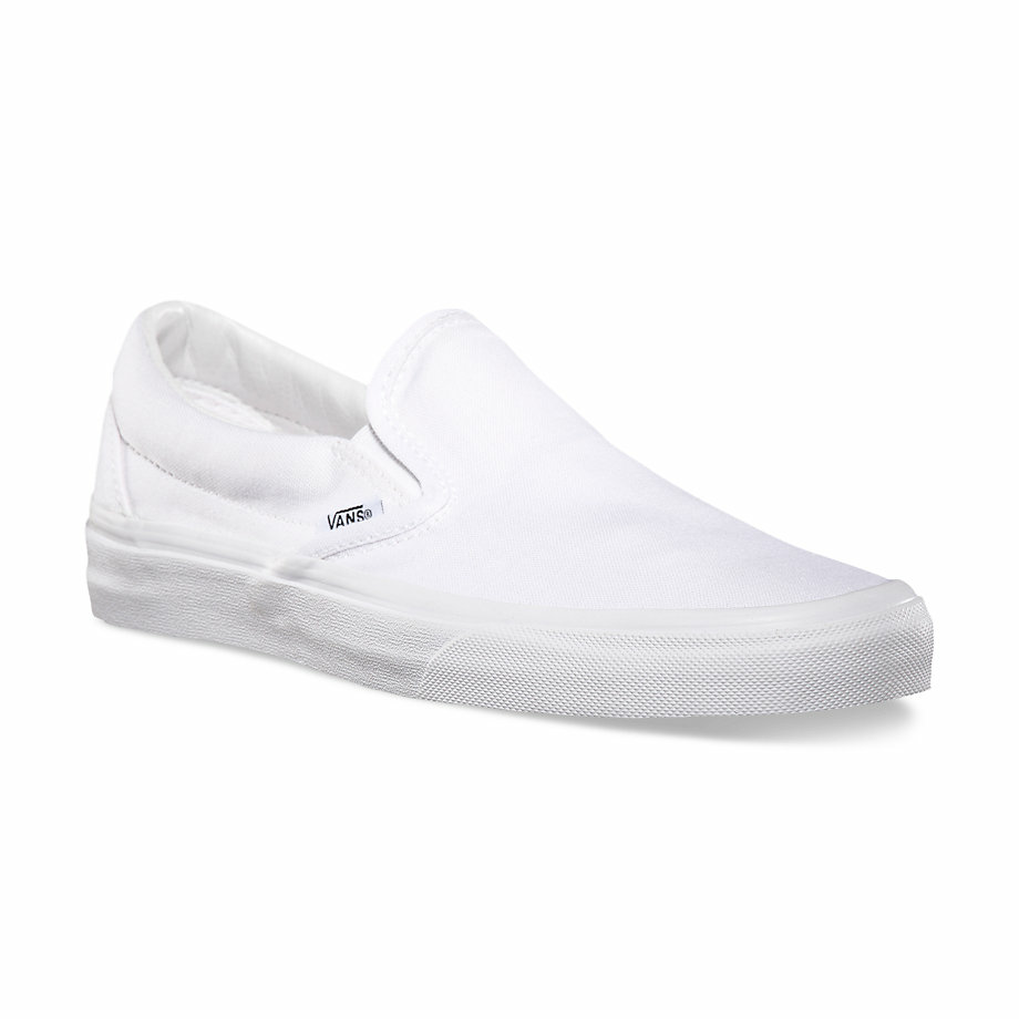 Giày Vans Classic Slip-On 'White Canvas' VN000EYEW00 - Ảnh 5
