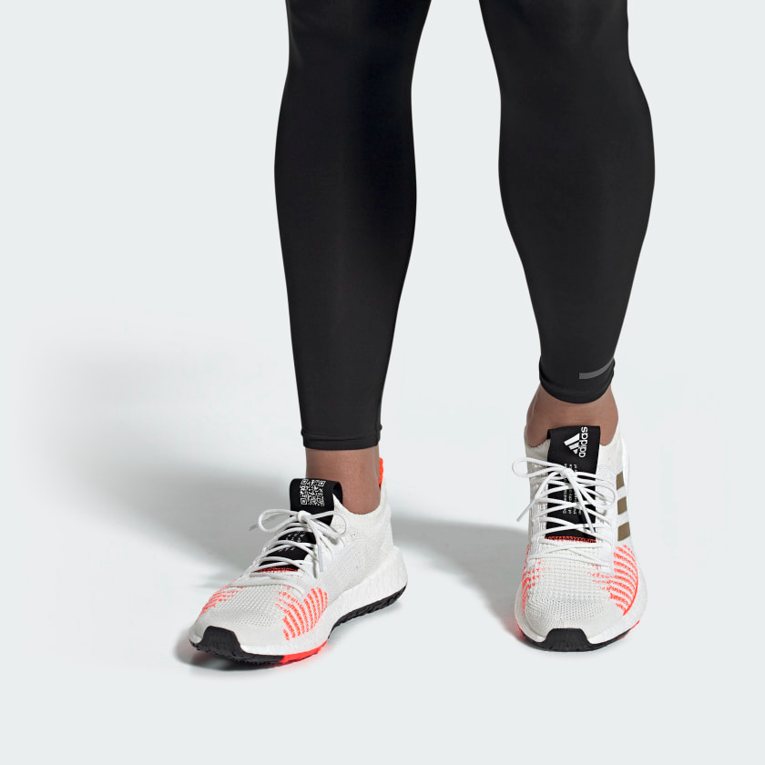 Giày Adidas PulseBoost HD J 'White Solar Red' EF0914 - Ảnh 4