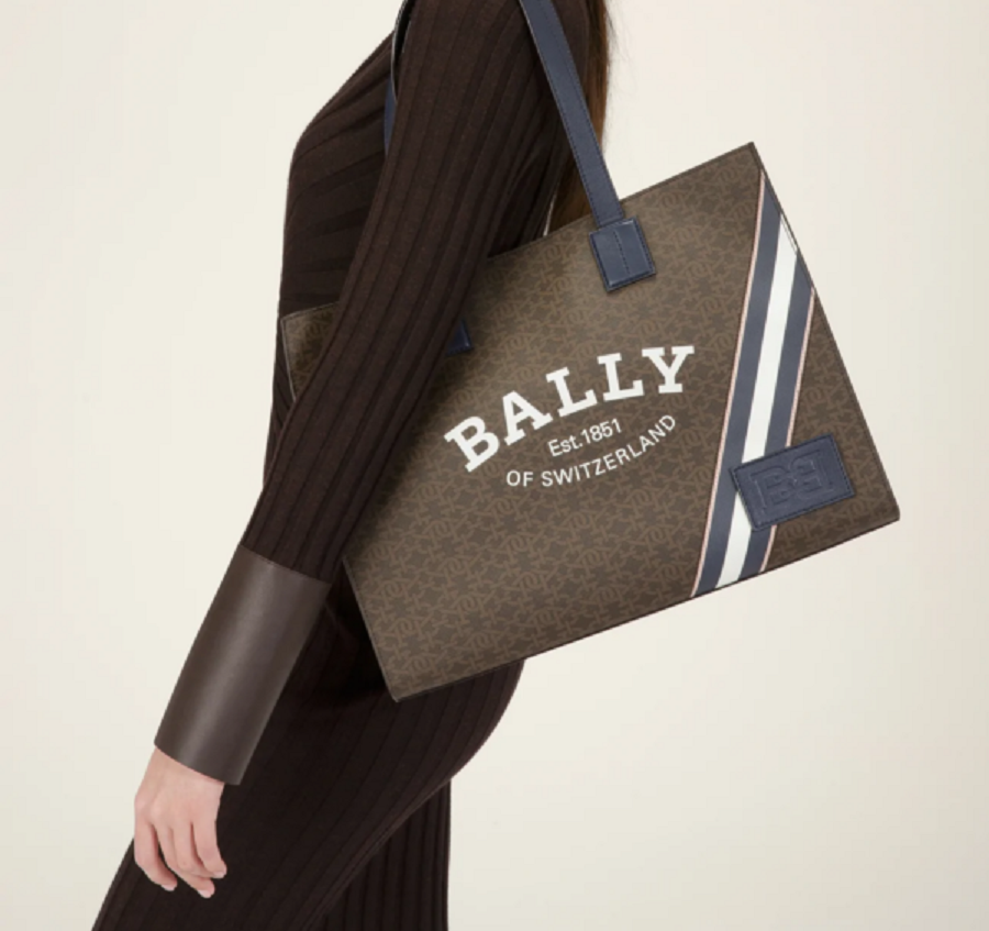 Túi Bally B-monogram Shoulder Bag ‘Brown’ CRYSTALIA-TPS-849 - Ảnh 2
